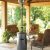 87" Tall Hammered Silver Outdoor Patio Heater