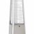 94" Tall Radiant Heat Glass Tube Patio Heater Commercial Triangle (Stainless Steel)