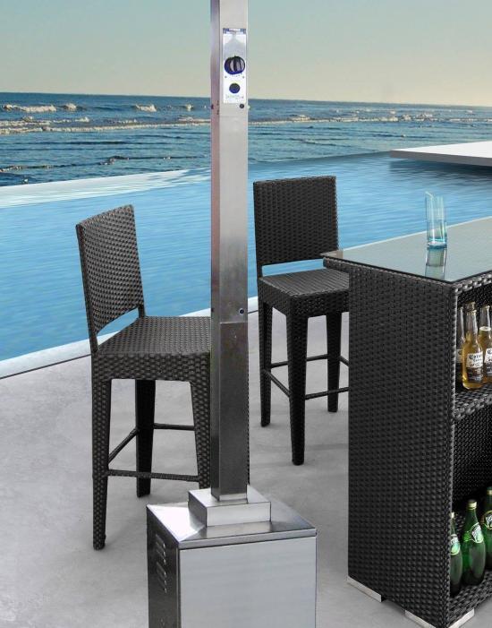 91 Inch Tall Commercial Grade Patio Heater ( Stainless Steel )