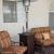 87" Tall Square Wicker Patio Heater with Table