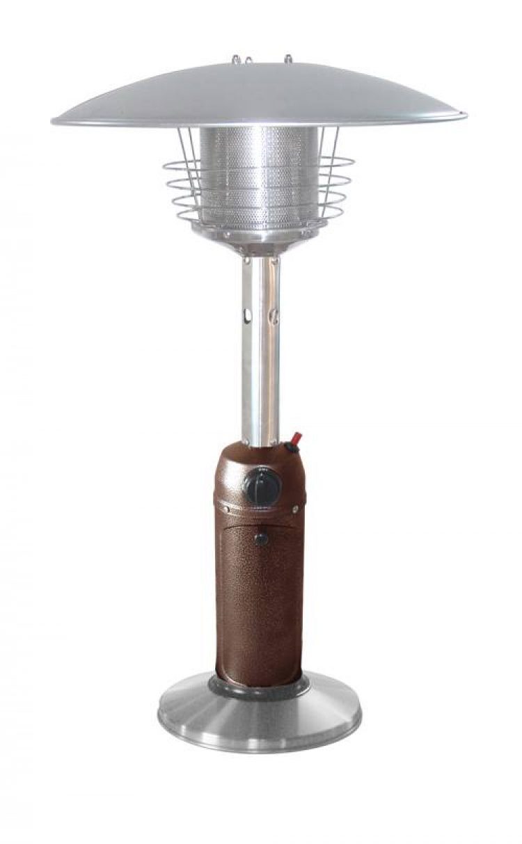 Hammered Bronze and Stainless Steel Tabletop Heater 1