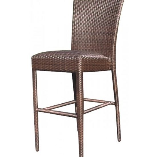 All-Weather Padded Seat Bar Stool Without Arms