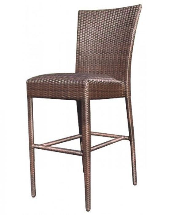 All-Weather Padded Seat Bar Stool Without Arms