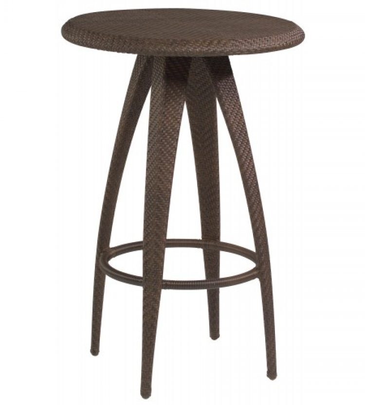 bali bar table with woven top