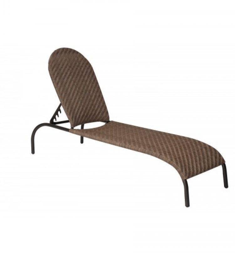 barlow adjustable chaise lounge stackable bronzed teak
