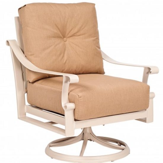 Bungalow Cushion Swivel Rocking Dining Chair