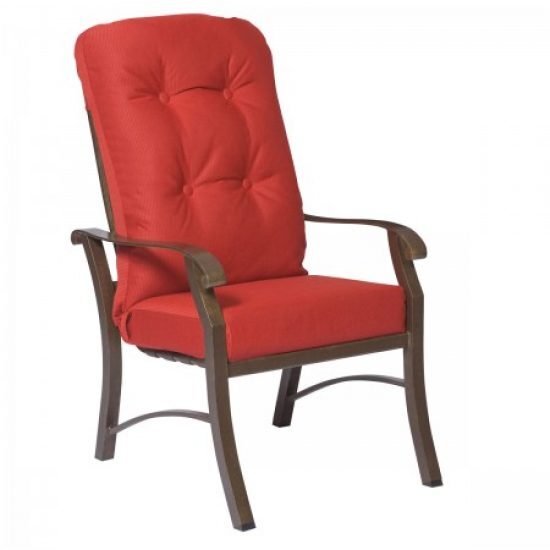 Cortland Cushion High-Back Dining Arm Chair