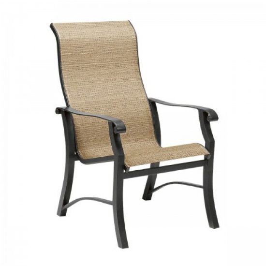 Cortland Sling High-Back Dining Arm Chair