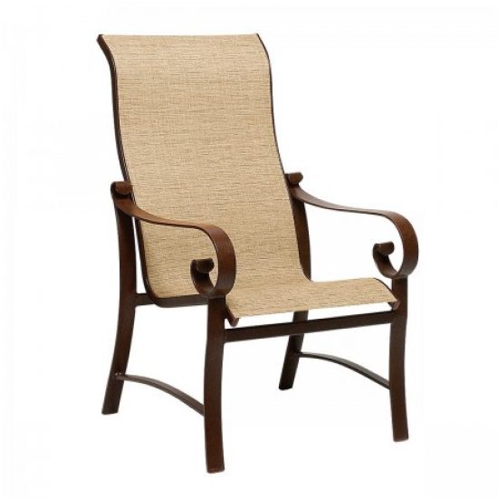 Belden Sling High-Back Dining Arm Chair