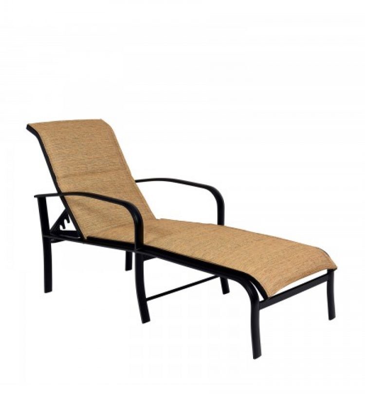 fremont padded sling adjustable chaise lounge