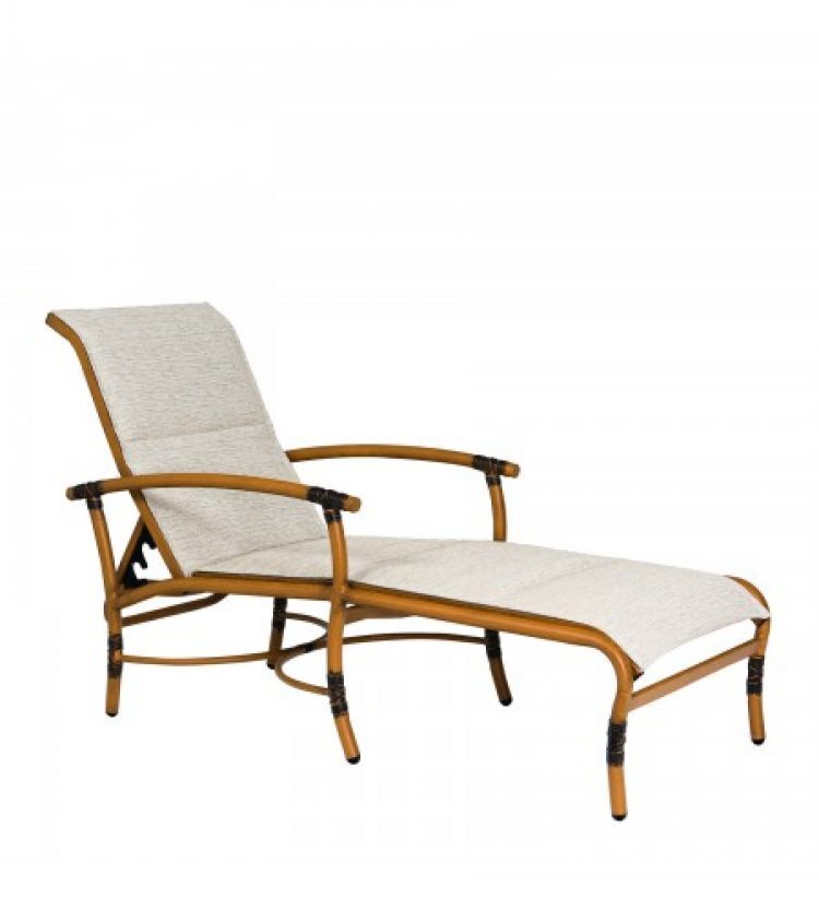 glade isle padded sling adjustable chaise lounge