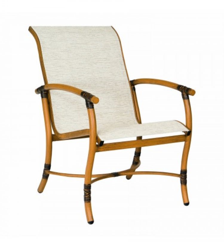 glade isle sling dining arm chair