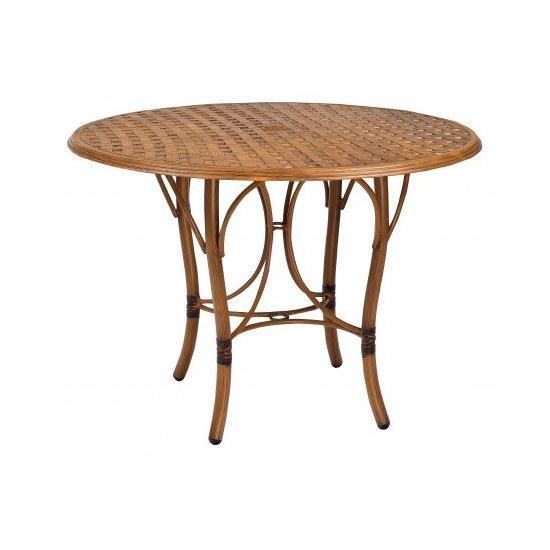 Glade Isle Tables Round Counter Height Table With Thatch Top