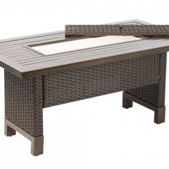 LA LIMA RELAXED DINING TABLE W/ BEVERAGE COOLER INSERT