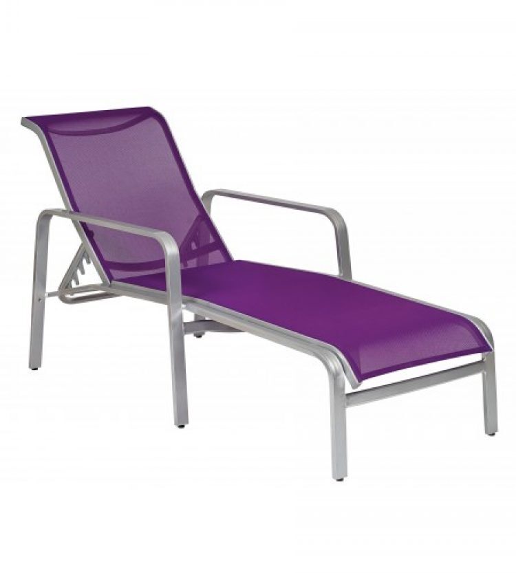 landings sling adjustable chaise lounge stackable