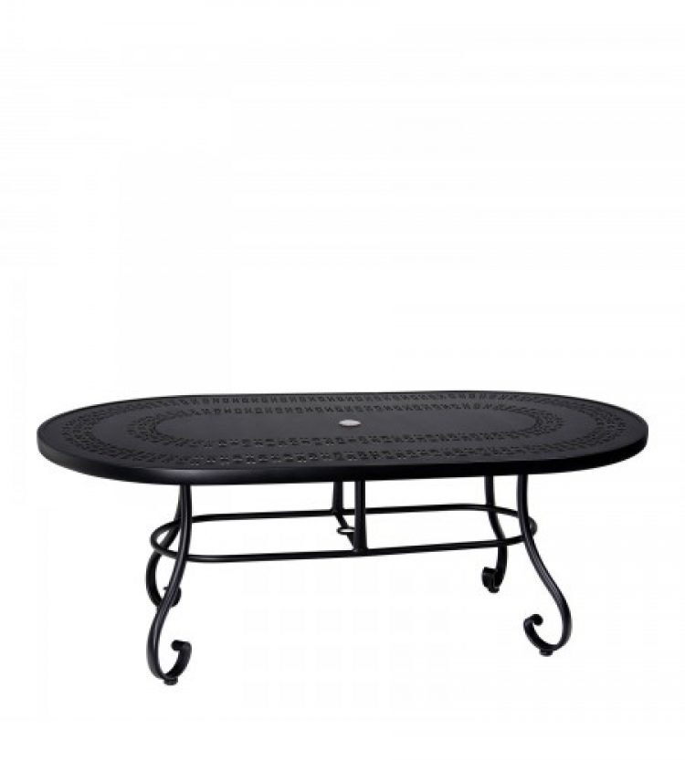 ramsgate 42×74 oval umbrella table trellis