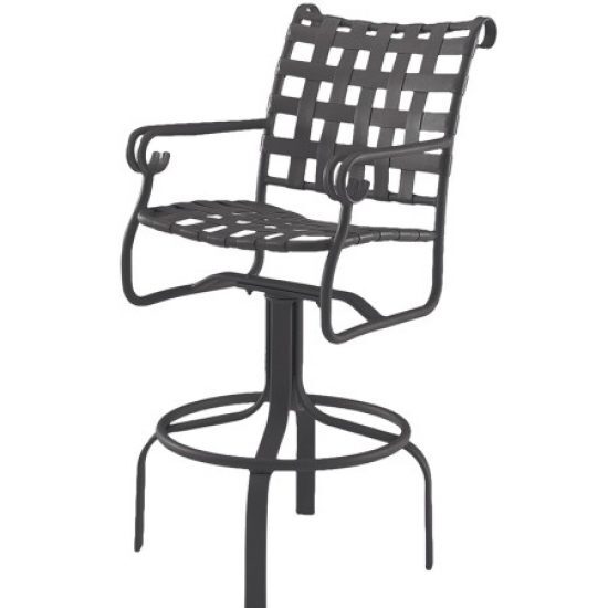 Ramsgate Strap Swivel Bar Stool With Arms