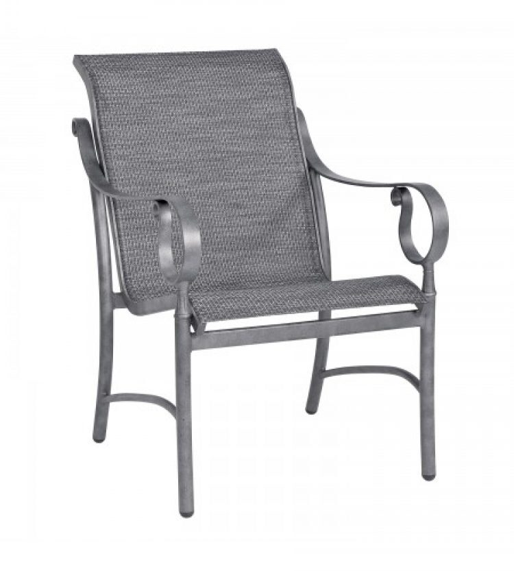 ridgecrest sling dining arm chair