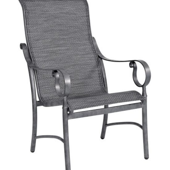 Ridgecrest Sling High-Back Dining Arm Chair