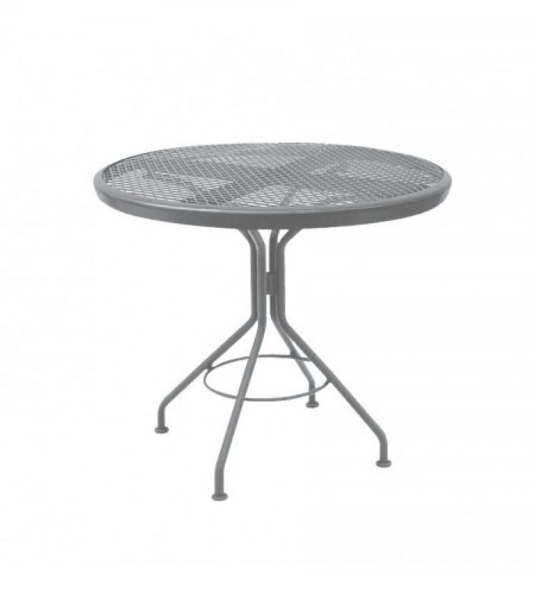 cafe series mercury contract + 30 round mesh top bistro table