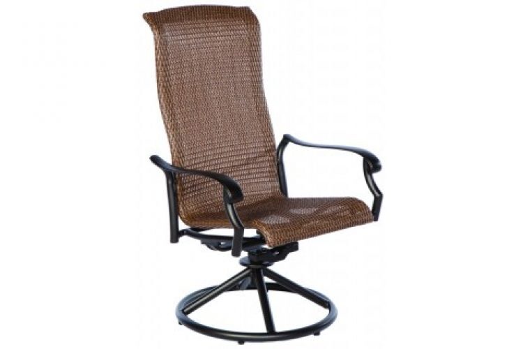 naples hi back stackable dining arm chair