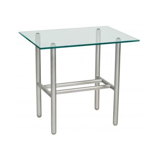 Uptown Glass Top End Table