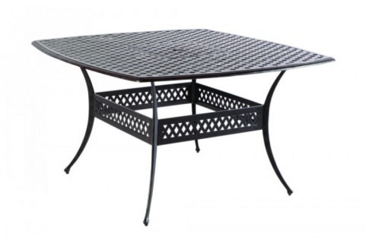 weave 64 square gathering table w umb hole