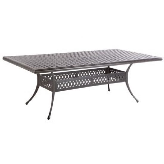 WEAVE 86" X 46" RECTANGULAR DINING TABLE WITH UMBRELLA HOLE