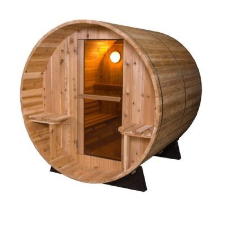 Audra canopy barrel sauna