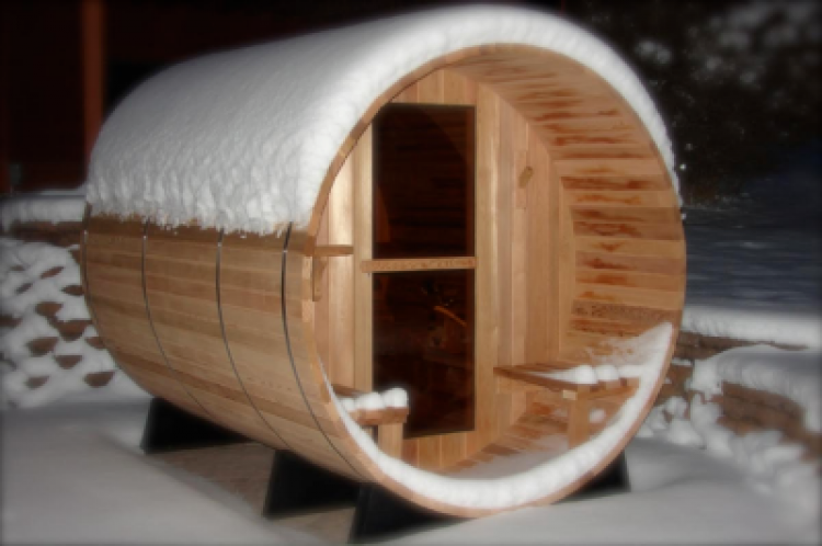 charleston canopy barrel sauna